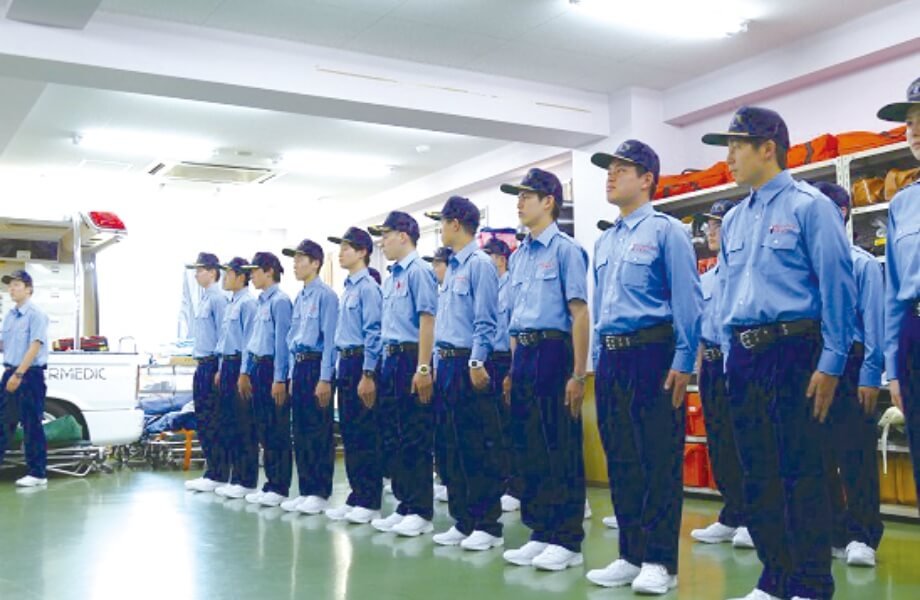 救急救命科の実習の様子