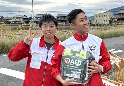 いびがわマラソンの救護ボランティアに参加した時の写真