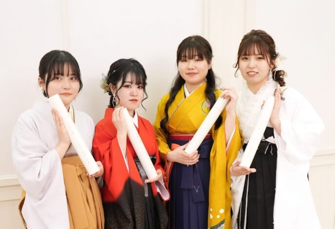 卒業式の日の写真