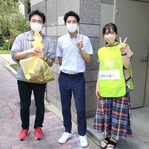 “地域の清掃活動（社会貢献同好会）”