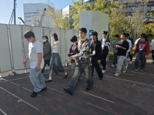 防災訓練-全学生避難